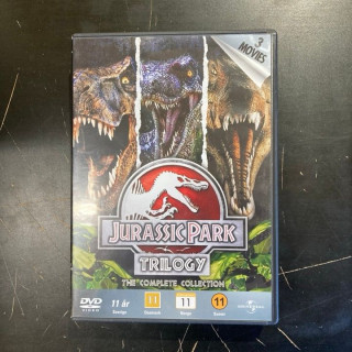 Jurassic Park trilogia 3DVD (VG-VG+/M-) -seikkailu-